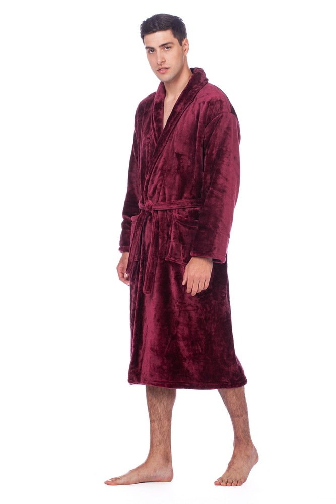 Chalatas vyriškas bordo šalikas