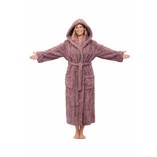 Chalatas su kapišonu moterims