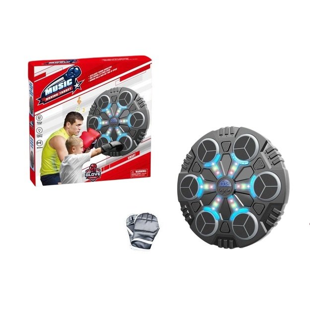 Elektroninė bokso lenta su pirštinėmis