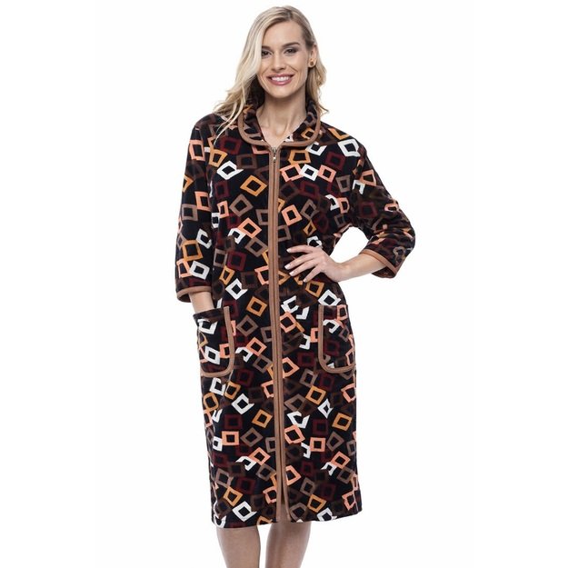 Chalatas moterims veliūro medvilnė