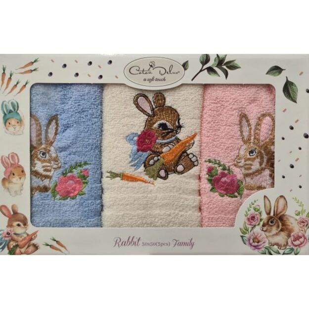Frotinių rankšluosčių rinkinys Rabbit