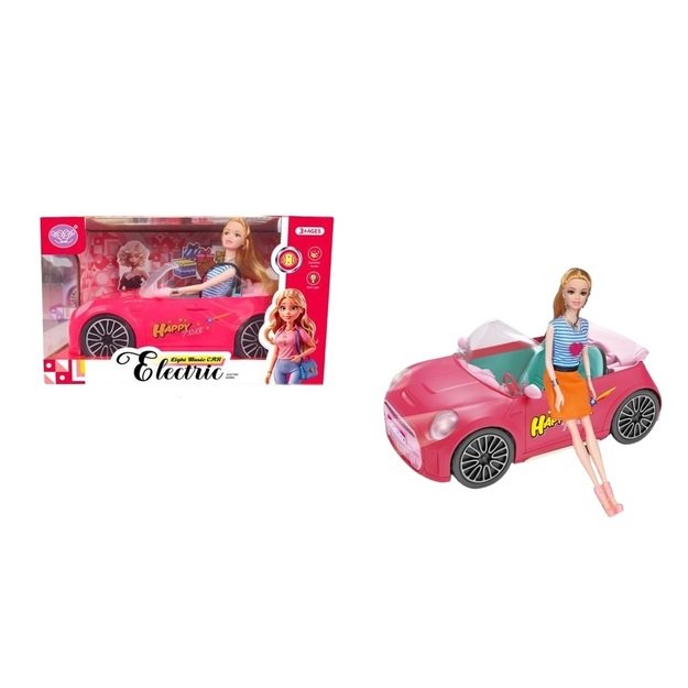 Mašina Barbei su lėle