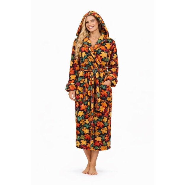 Chalatas su gobtuvu moterims Klevo lapai