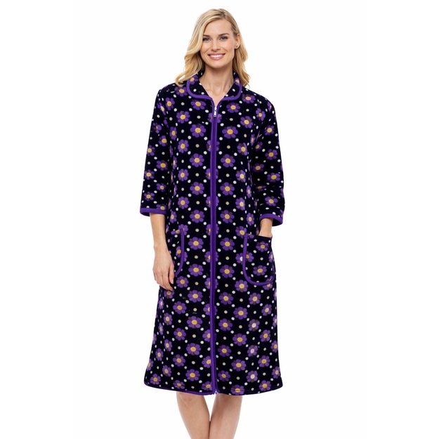 Chalatas moterims veliūro medvilnė