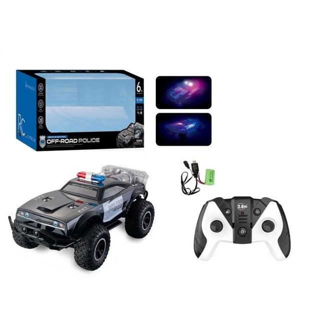 Didelė policijos mašina valdoma R/B