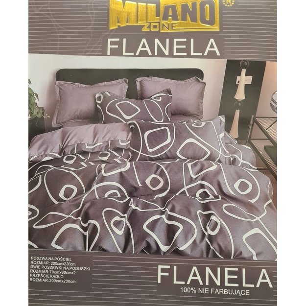 Flanelinis patalynės komplektas 200x220 cm 1