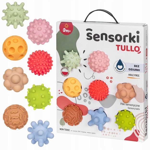 Sensoriniai kamuoliukai 8 vnt