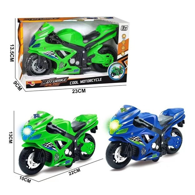 Motociklas inercinis su šviesomis ir garsais