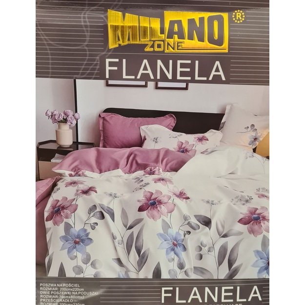 Flanelinis patalynės komplektas 200x220 cm 1