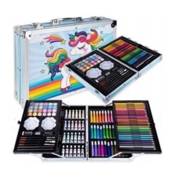 Piešimo rinkinys lagamine 145 dalių 1