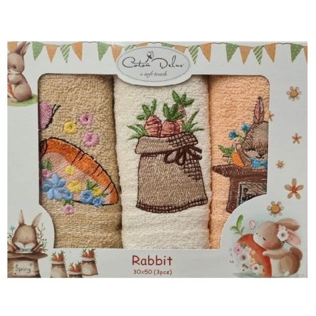 Frotinių rankšluosčių rinkinys Rabbit