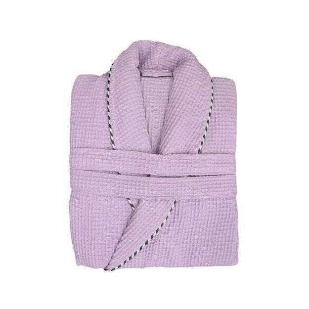 Medvilninis chalatas moterims, violetinis 2