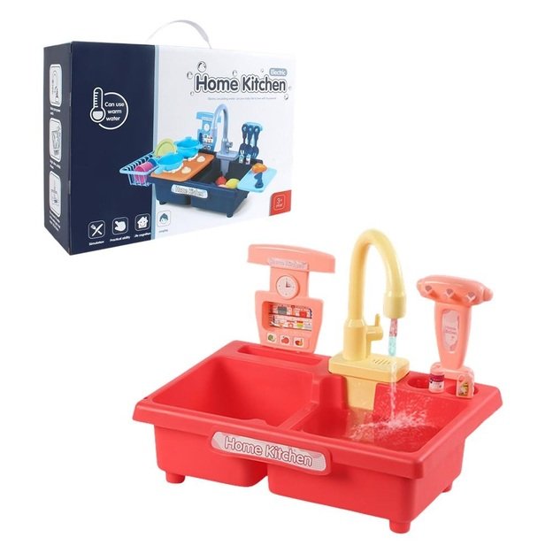 Vaikiška kriauklė su bėgančiu vandeniu