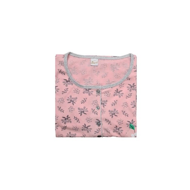 Naktiniai medvilniniai moterims, šviesiai koraliniai 2