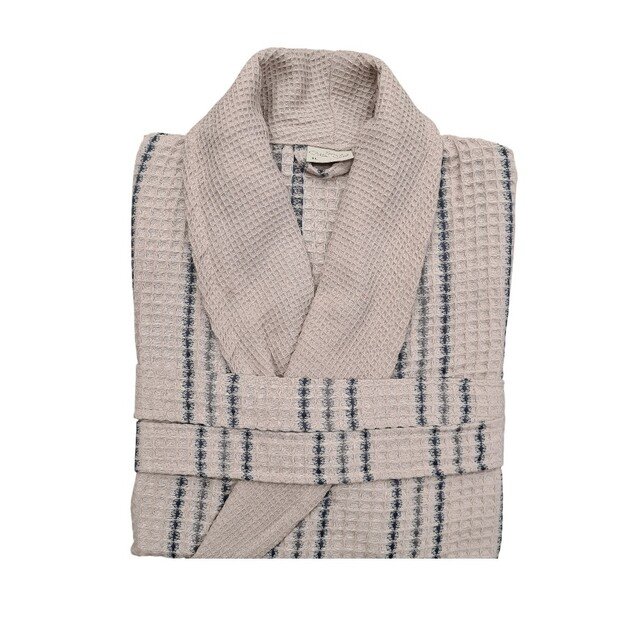 Chalatas vyrams medvilninis, vaflinis - rudas 1