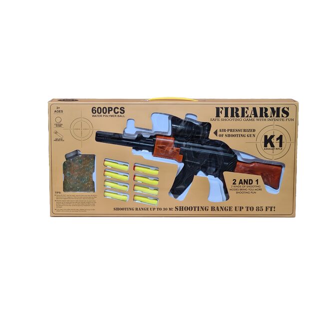 Šautuvas su gelio kamuoliukais ir putplasčio šoviniais 8106