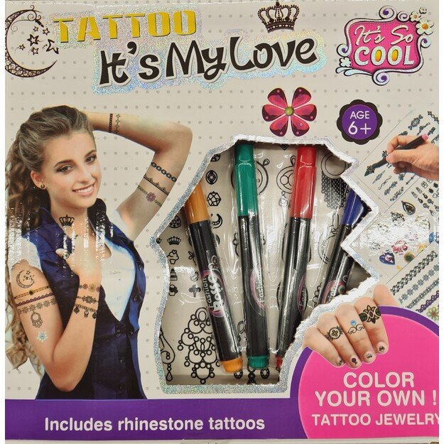 Vaikiškų tatuiruočių gaminimo rinkinys 3176
